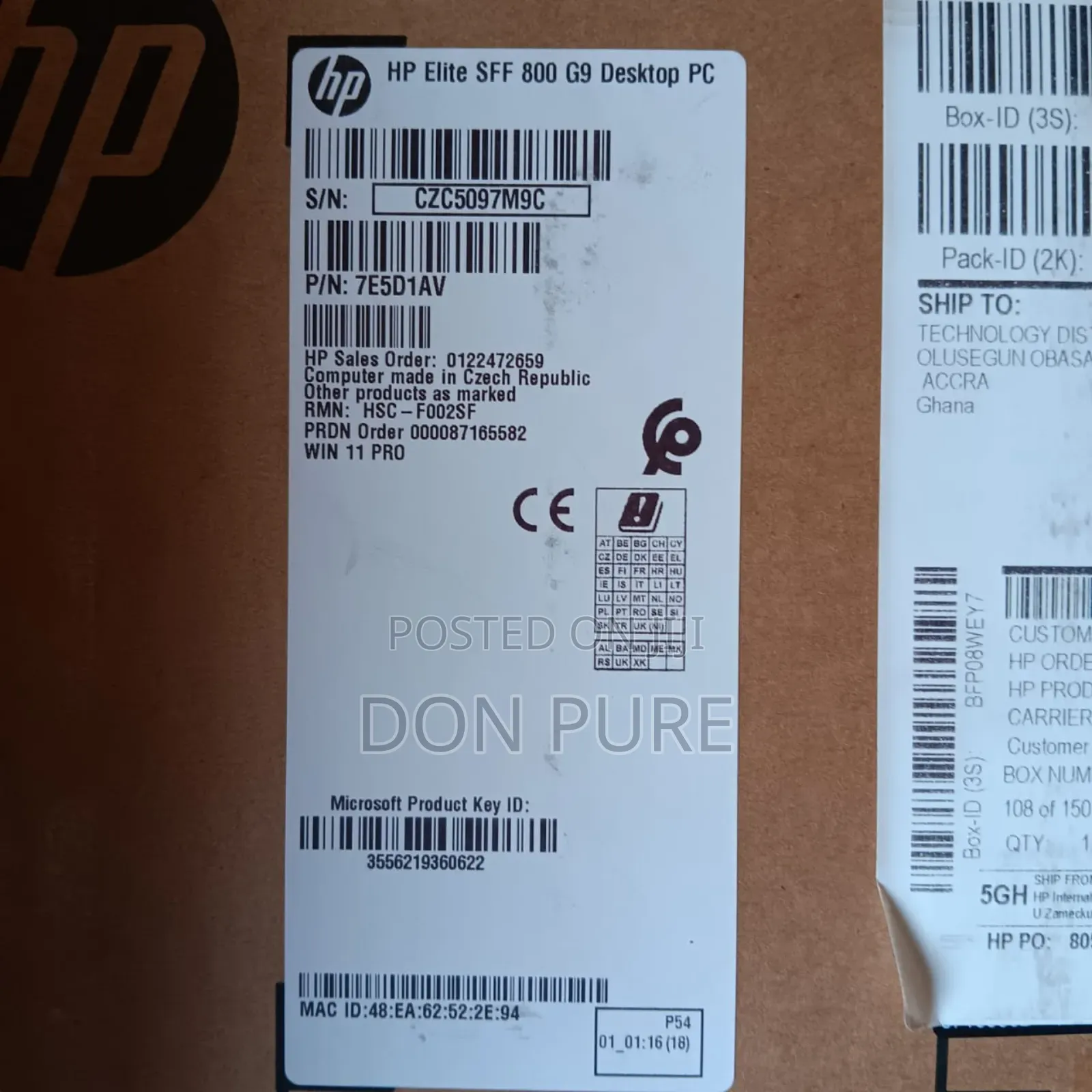 New Desktop Computer HP EliteDesk 800 16GB Intel Core I7 SSD 512GB
