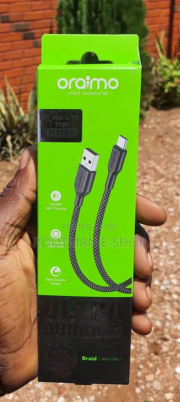 Oraimo Braid Usb-a to Type-C 2.4a Fast Charging