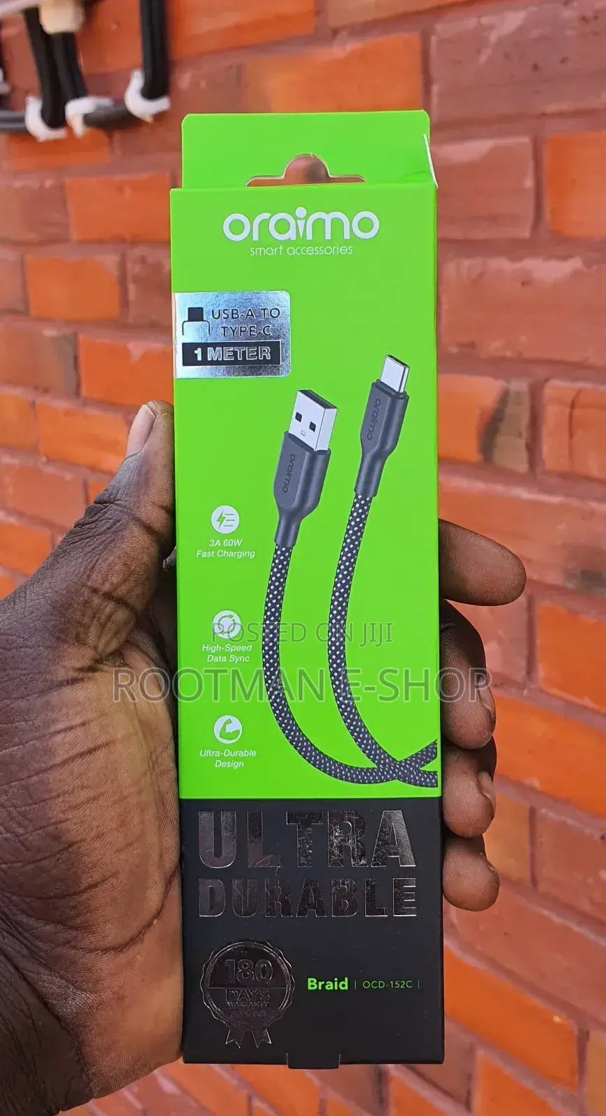 Oraimo Braid Usb-a to Type-C 2.4a Fast Charging