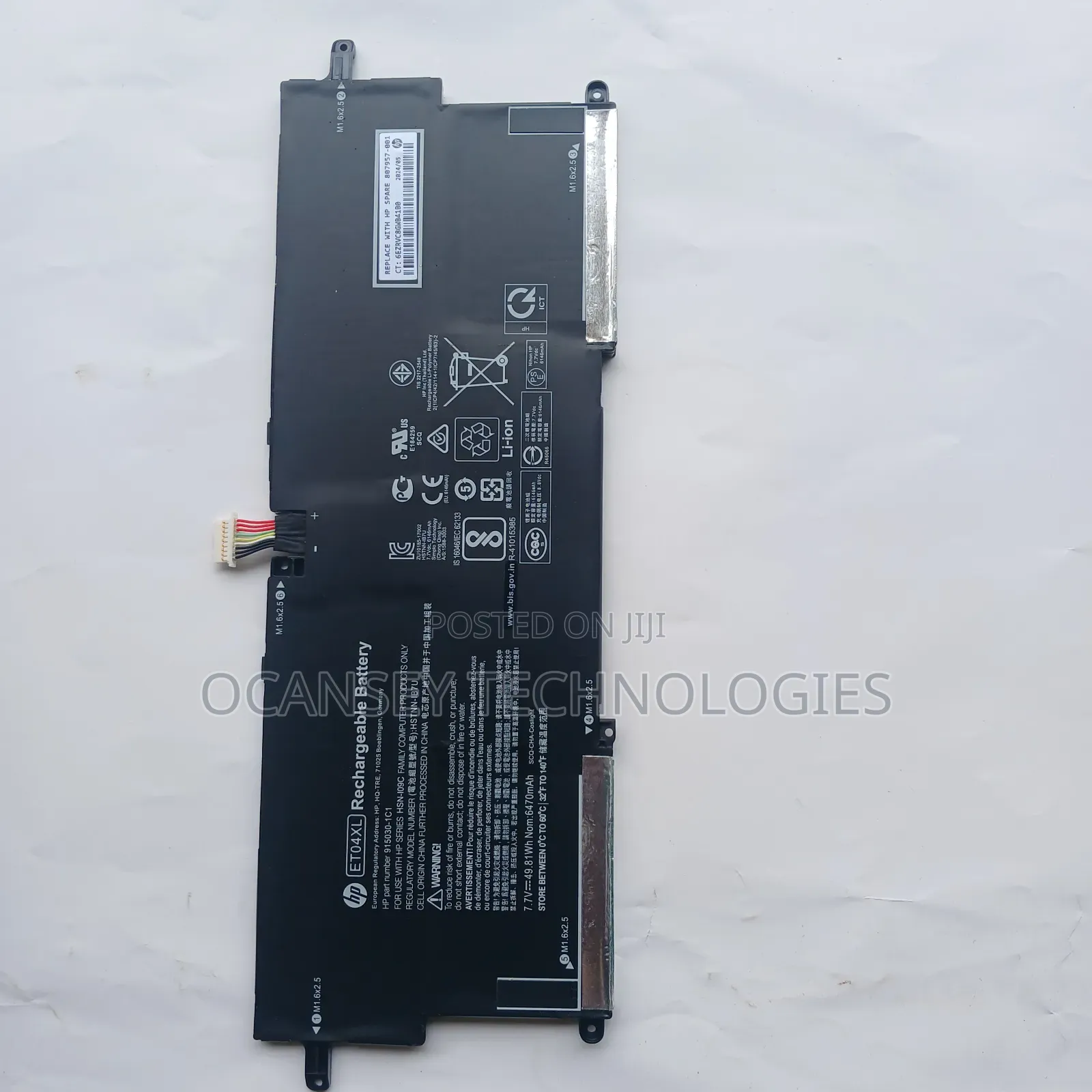 Hp Original Et04xl Battery For Elitebook X360 1020 G2 Series
