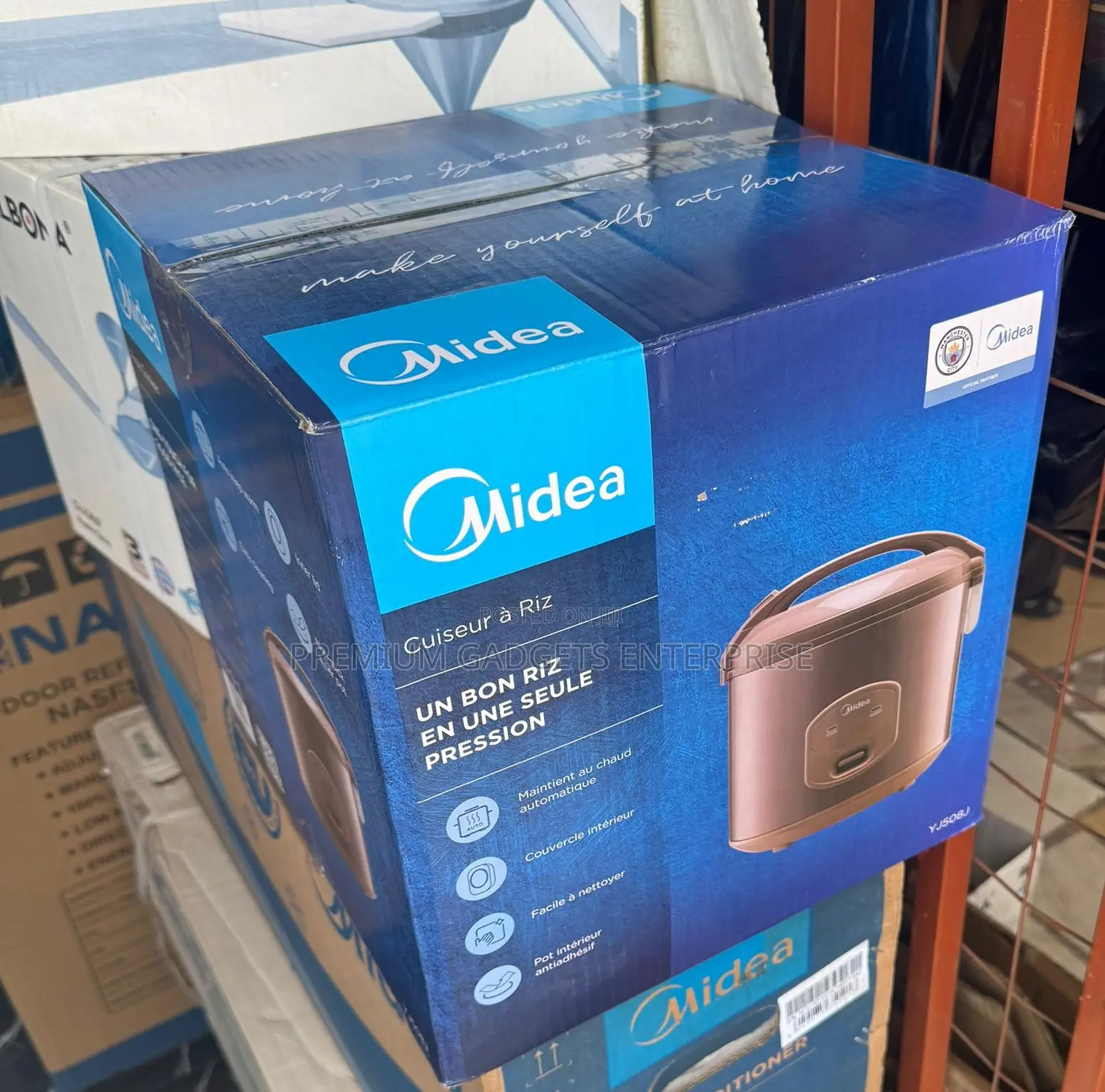 Midea 1.8ltr Rice Cooker, Gold | Yj508j |