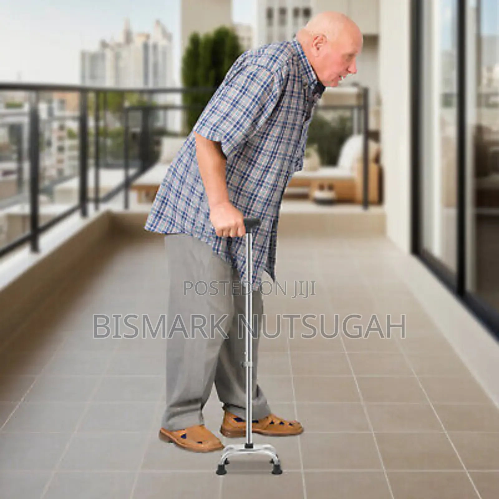 Portable Four Stand Walking Stick