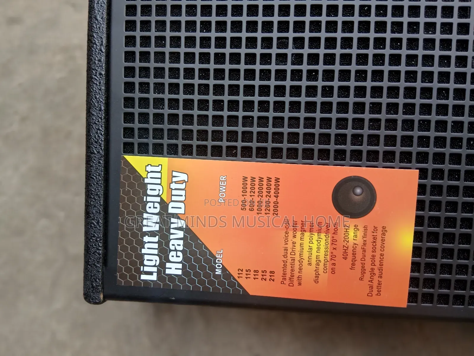 A Pair of Ev Passive Stage Monitor
