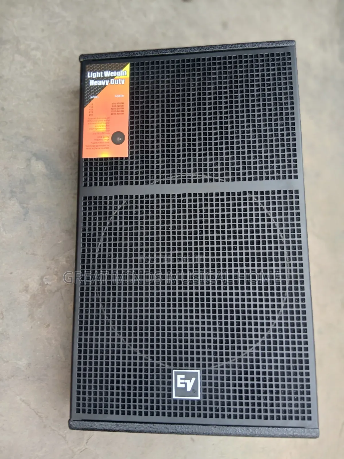 A Pair of Ev Passive Stage Monitor