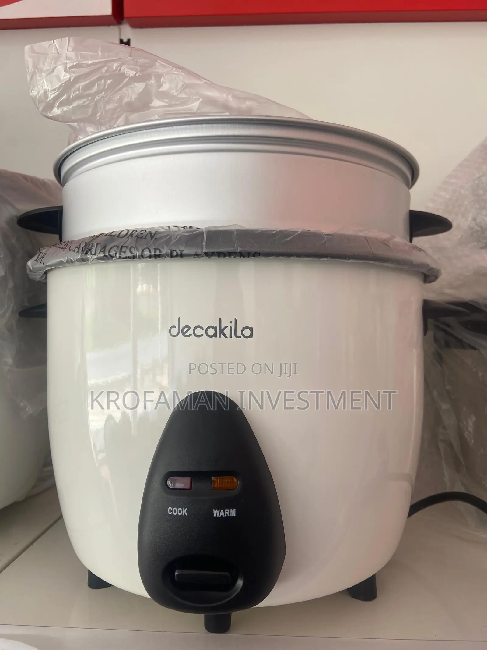 Decakila 1.5l Rice Cooker With Steamer Keer033w