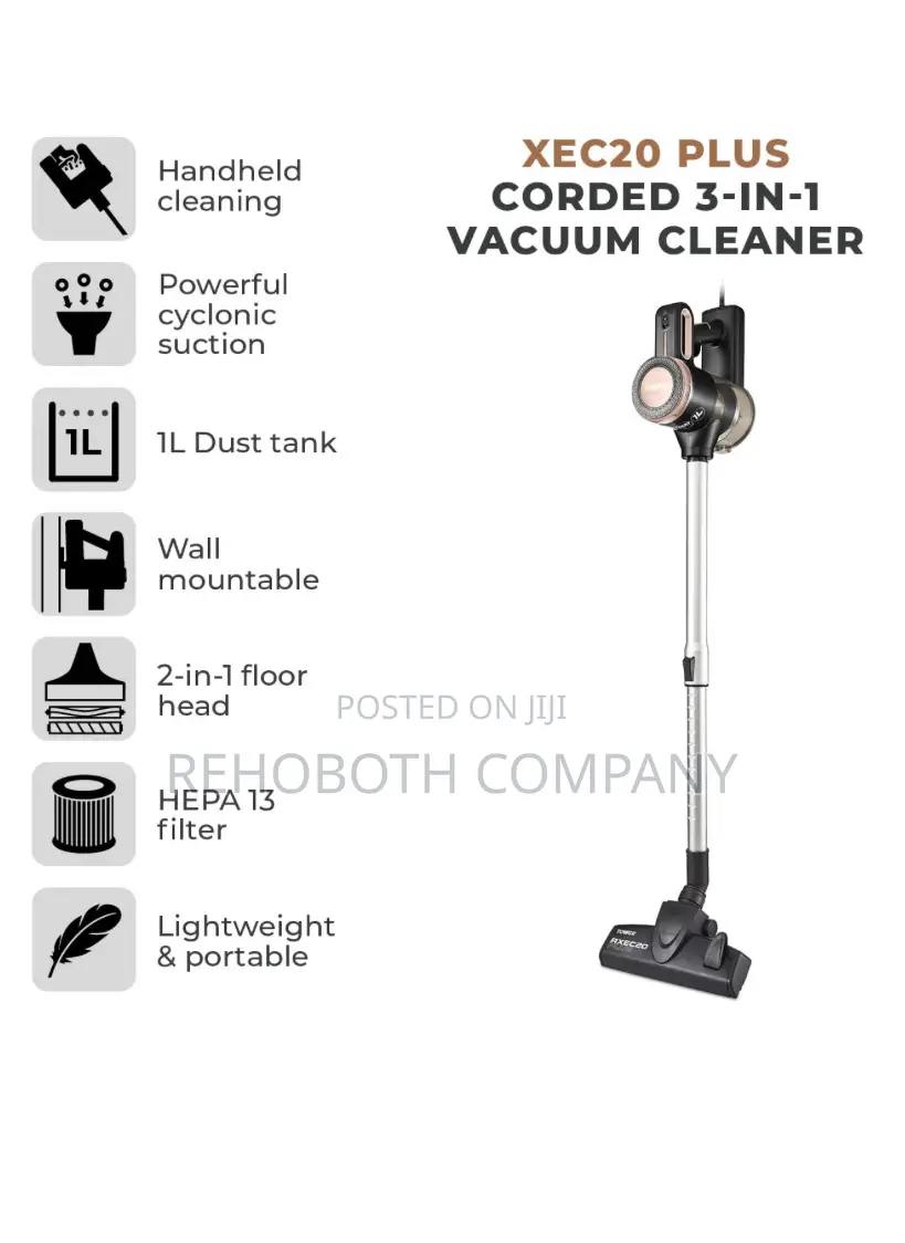 Tower Rxec2oplus Corded 3-in-1 Vacuum Cleaner