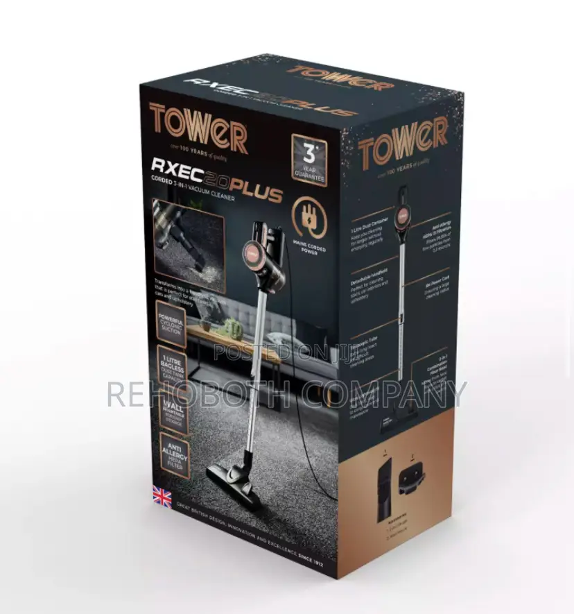 Tower Rxec2oplus Corded 3-in-1 Vacuum Cleaner