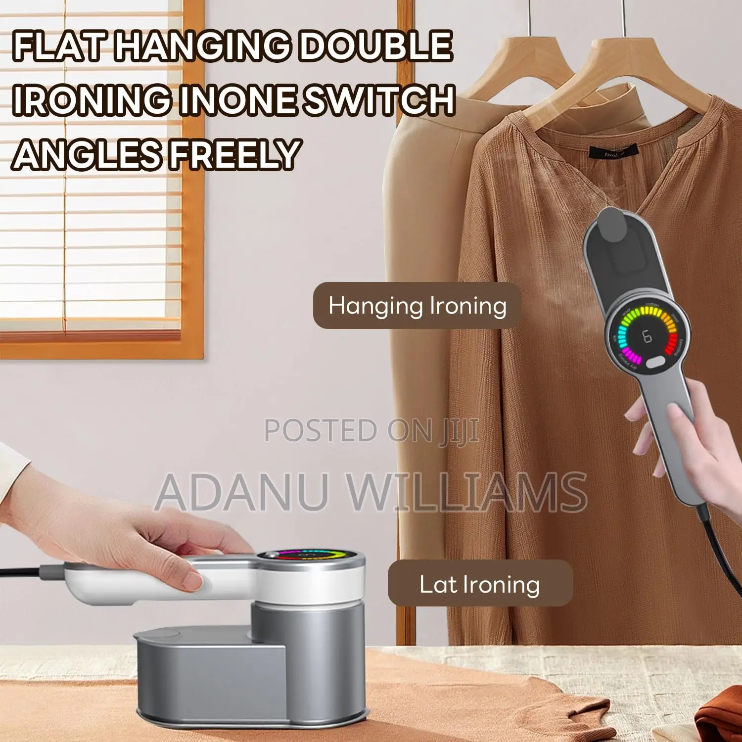 Potable Handheld Garment Stream Ironing Machine ( Wrinkle Removal )
