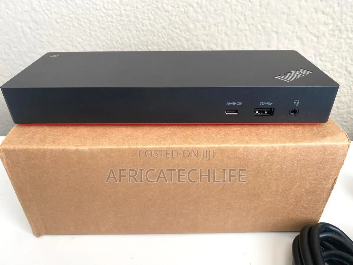 Lenovo Thinkpad Thunderbolt 4 Dock, 4 Displays, 100w Charging, Black