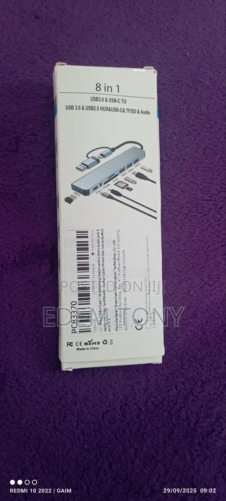 Type C/ Usb Adapter 8 in 1