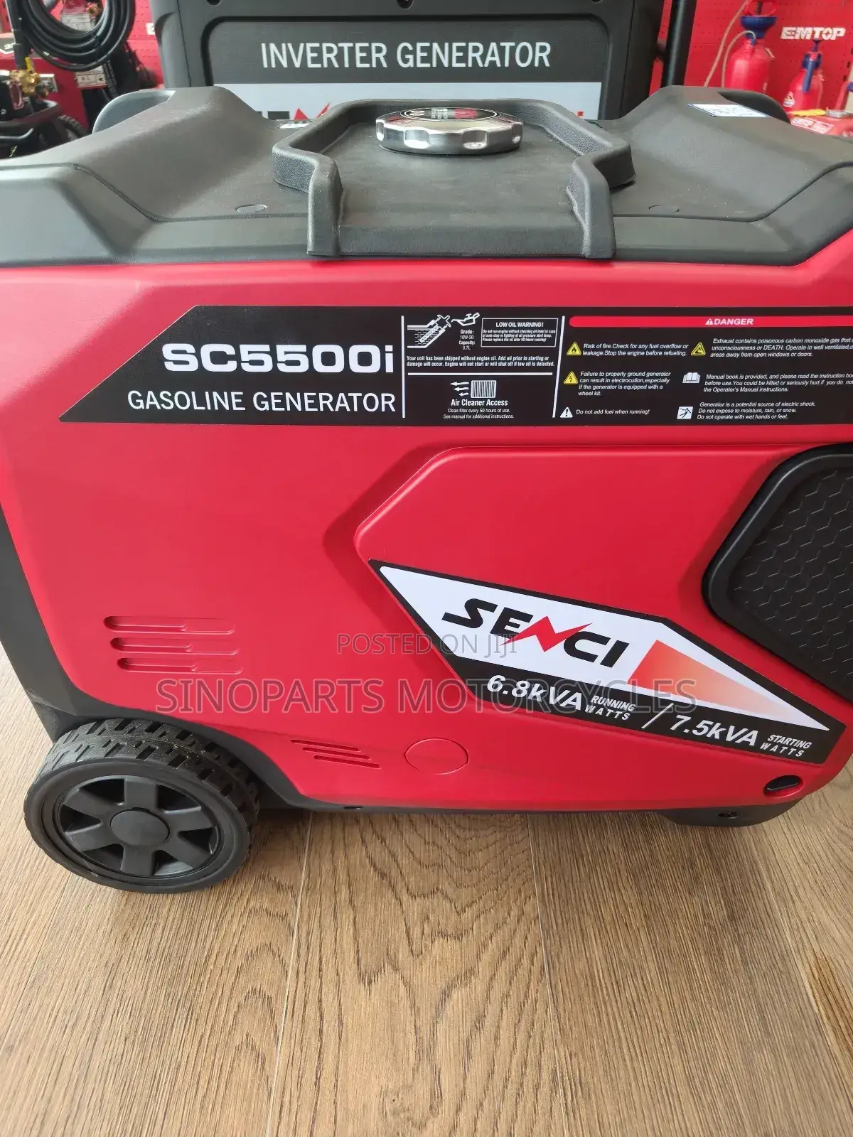 7.5kva Senci Sc5500i Silent Inverter Petrol Generator Fuel Saving