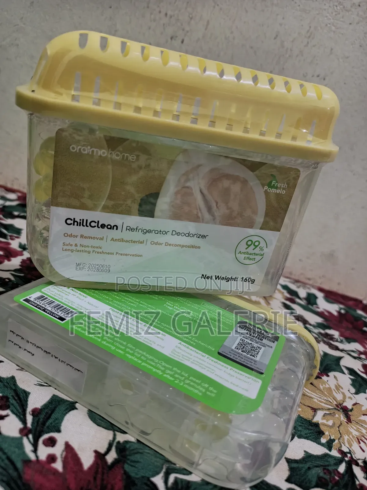 Oraimo Chillclean Pomelo Scent Anti-Bacteria Refrigerator Deodorizer