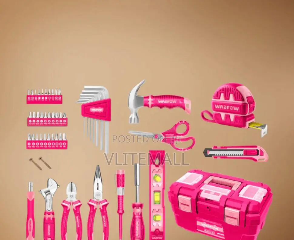 Wadfow 89-Piece Pink Hand Tool Set - Whs3b89