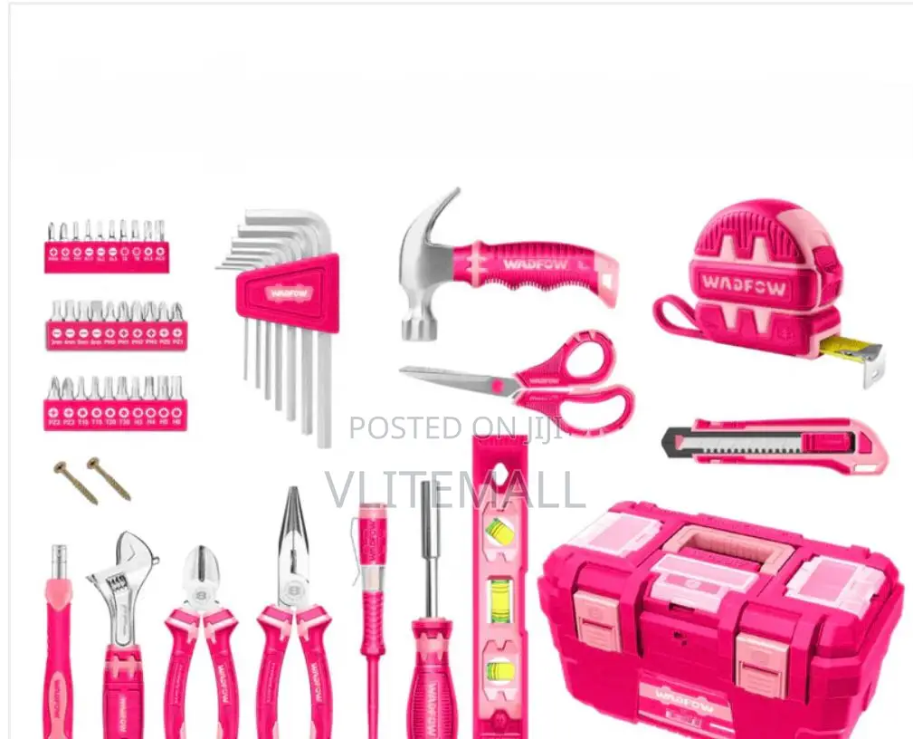 Wadfow 89-Piece Pink Hand Tool Set - Whs3b89
