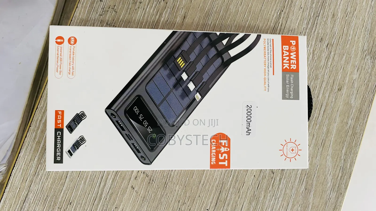 4-in-1 Solar Power Bank - 20,000mah