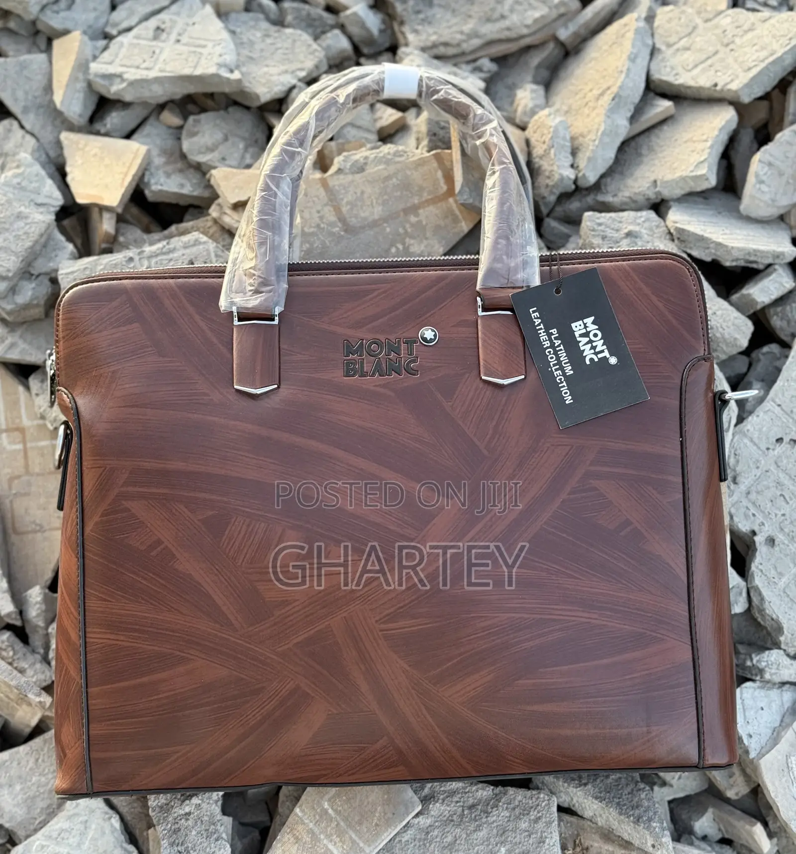 Montblanc Executive Luxury Leather Briefcase - Brown