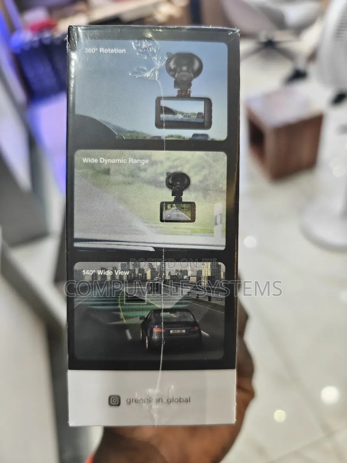 Dash Cam Green Lion