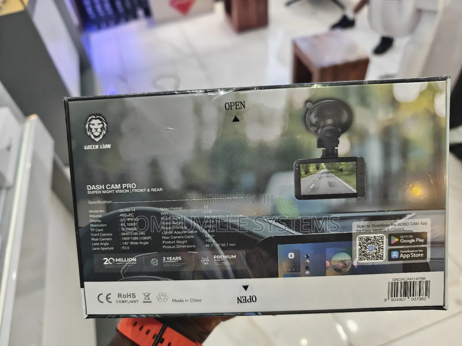 Dash Cam Green Lion