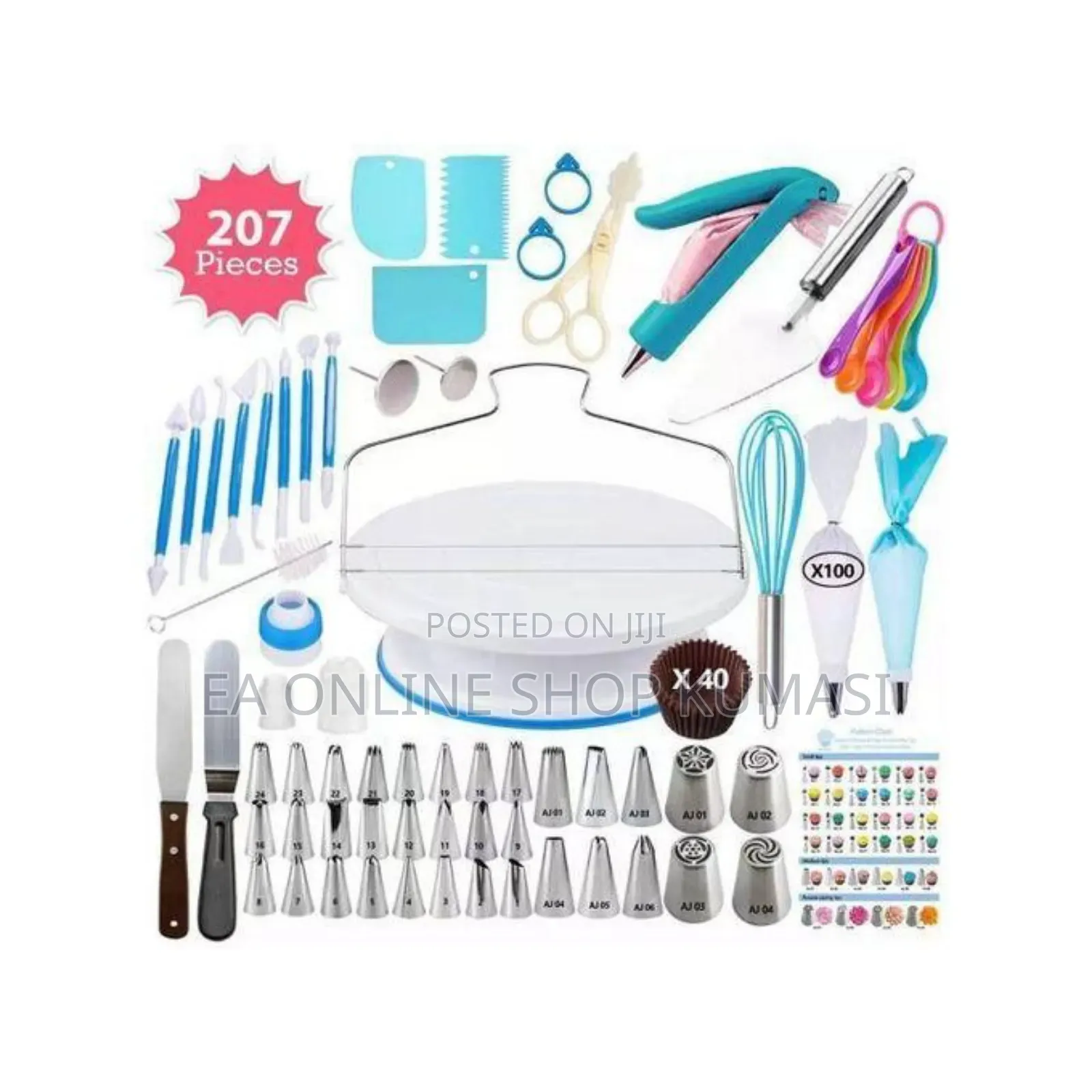 207 Pieces of Cake Tool Set