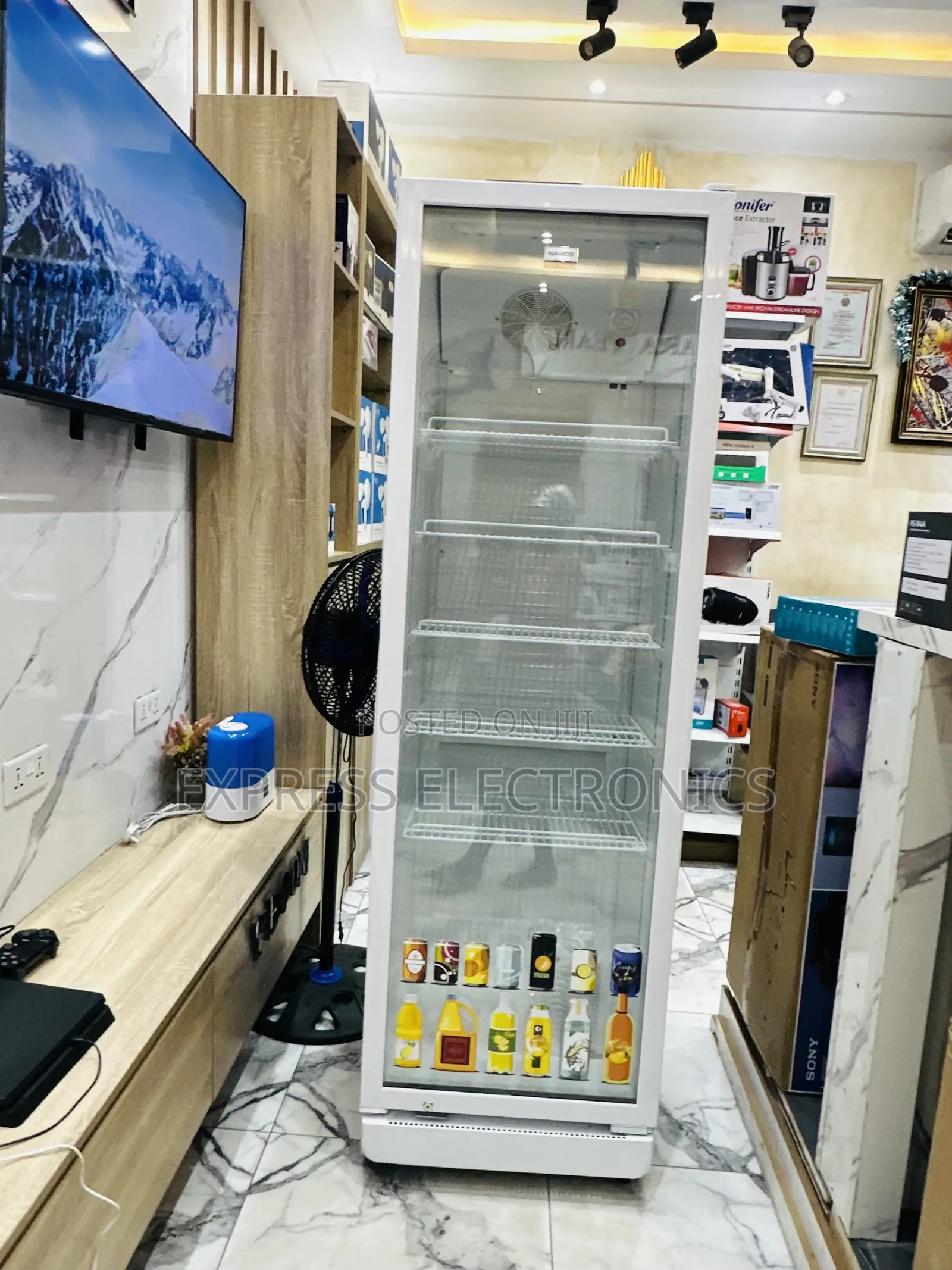 Spectacular Performance Nas-375dfg Display Fridge Single Door