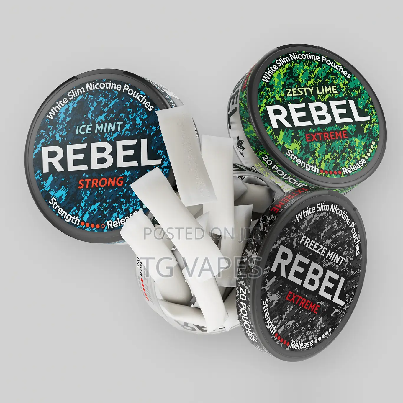 Rebel Strong Nicotine Pouches