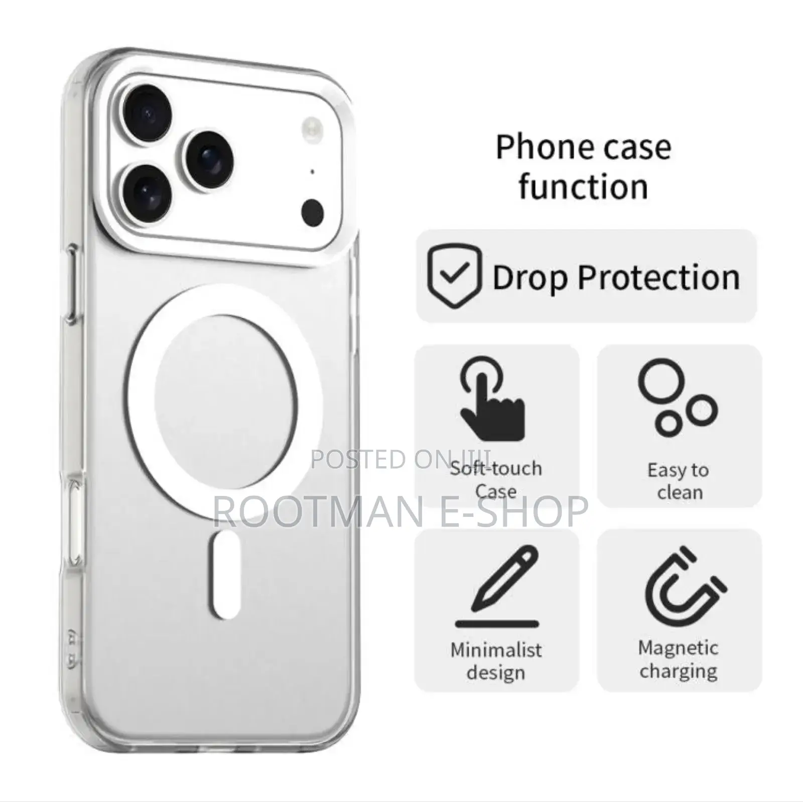Clear Case With Magsafe for the iPhone 17 Pro and Pro Max
