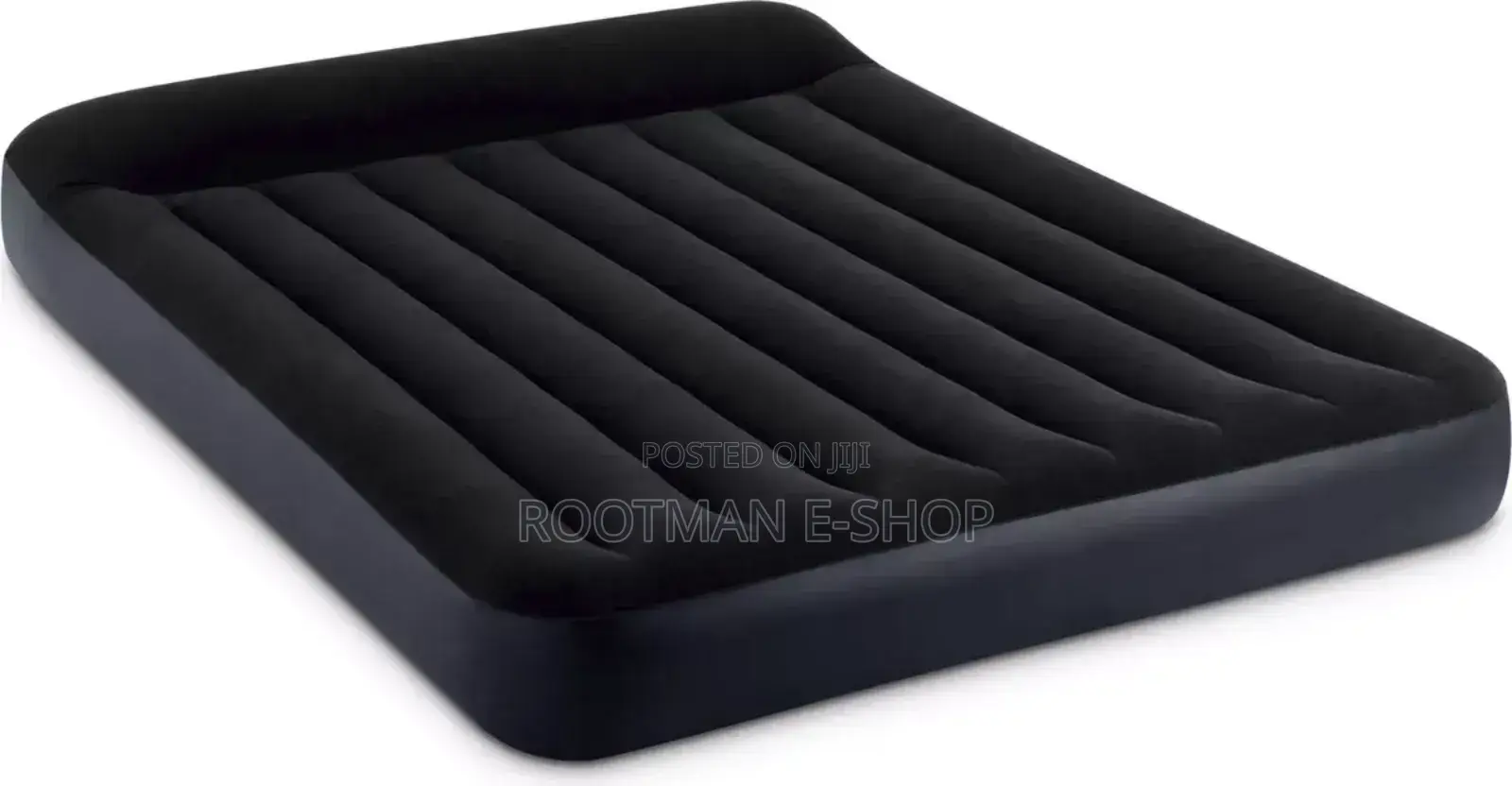 Intex Queen Standard Pillow Rest Air Mattress Bed With Electric Pump