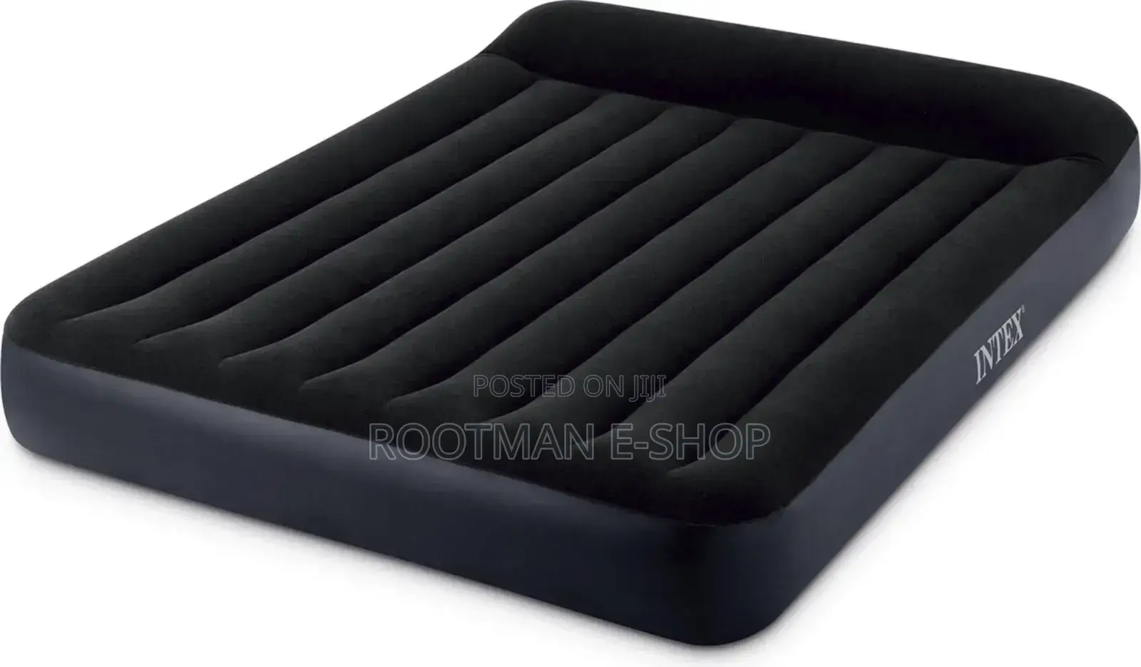 Intex Queen Standard Pillow Rest Air Mattress Bed With Electric Pump