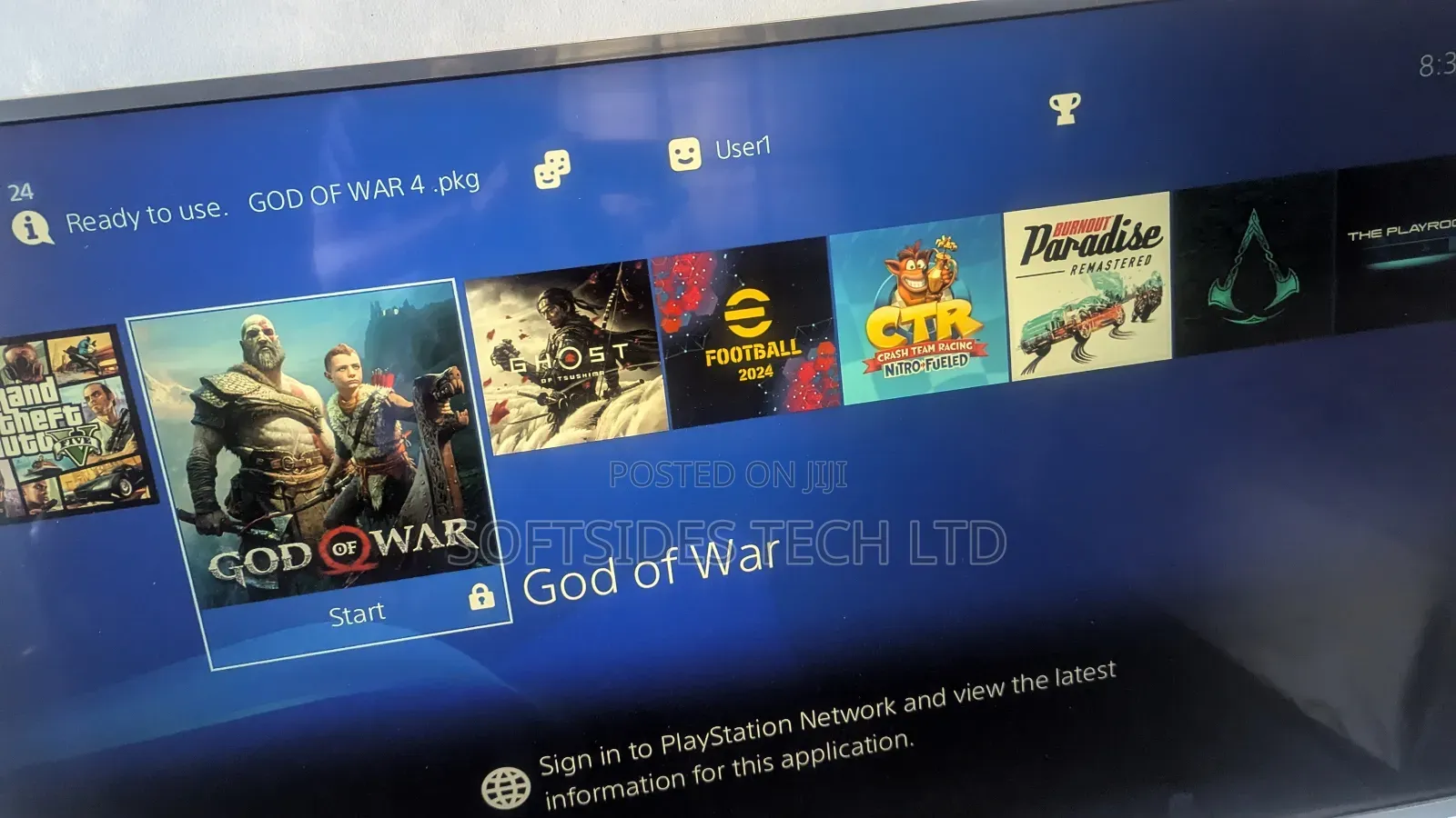 Uk Used Playstation 4 Slim With 8 Games at a Cheap Price