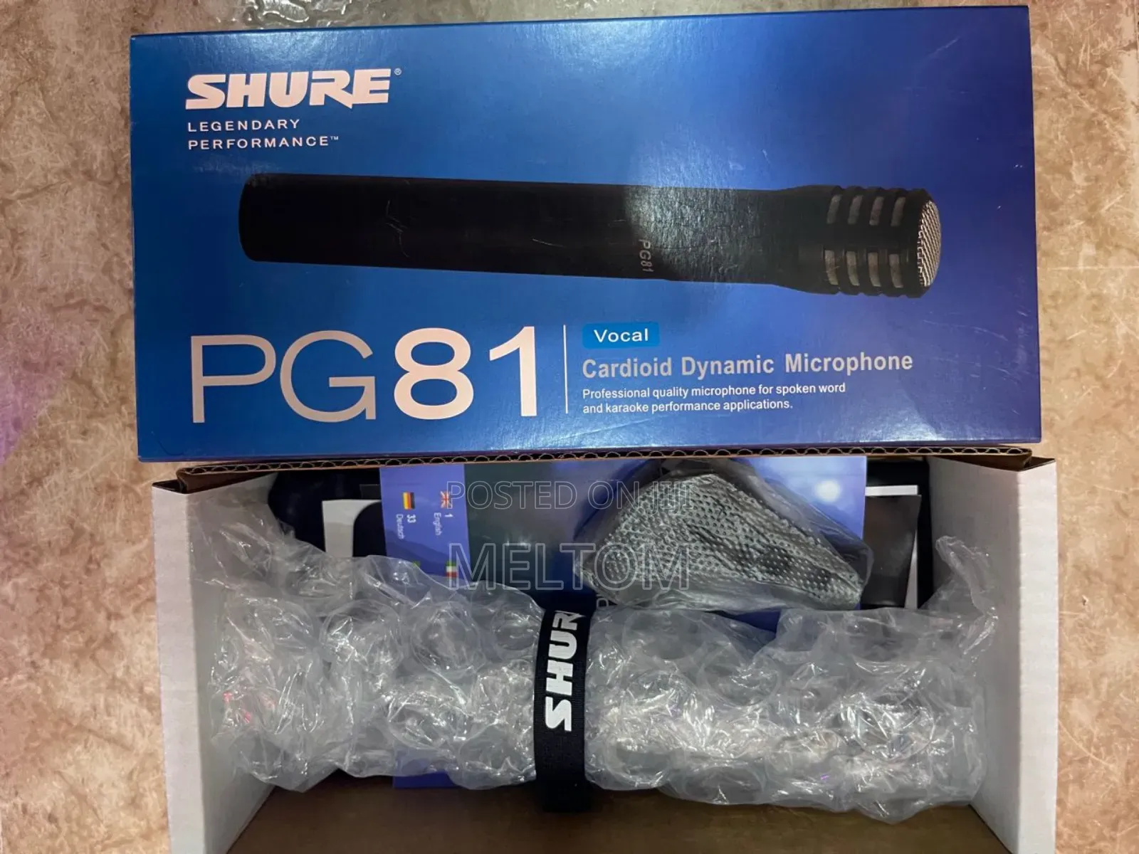 Shure Pg81 Cardioid Dynamic Microphone