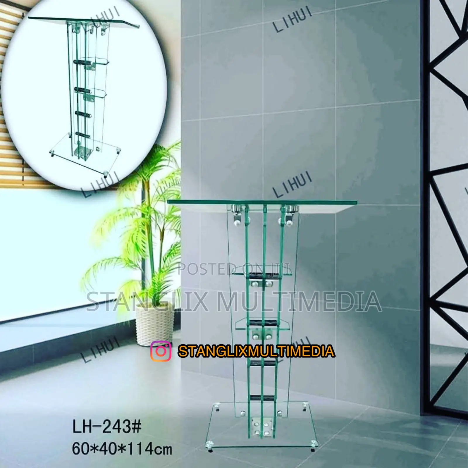 Glass Pulpit For Rent