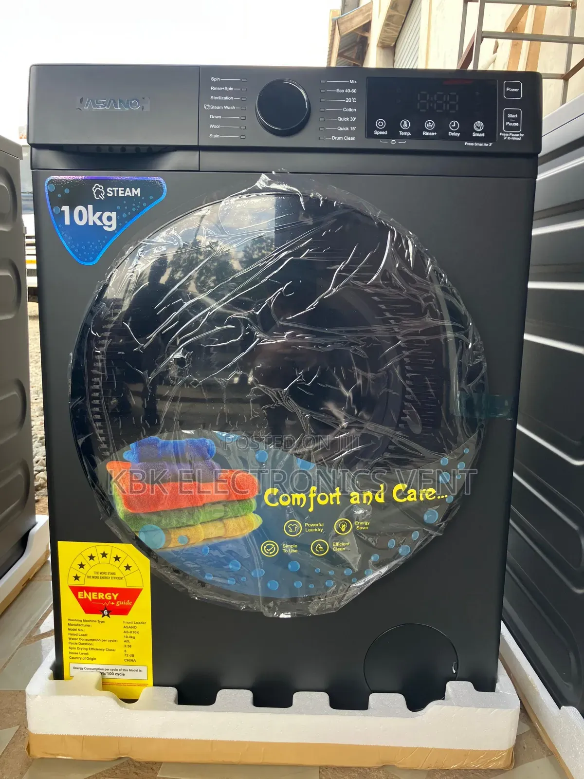Asano 10kg Front Load Washing Machine