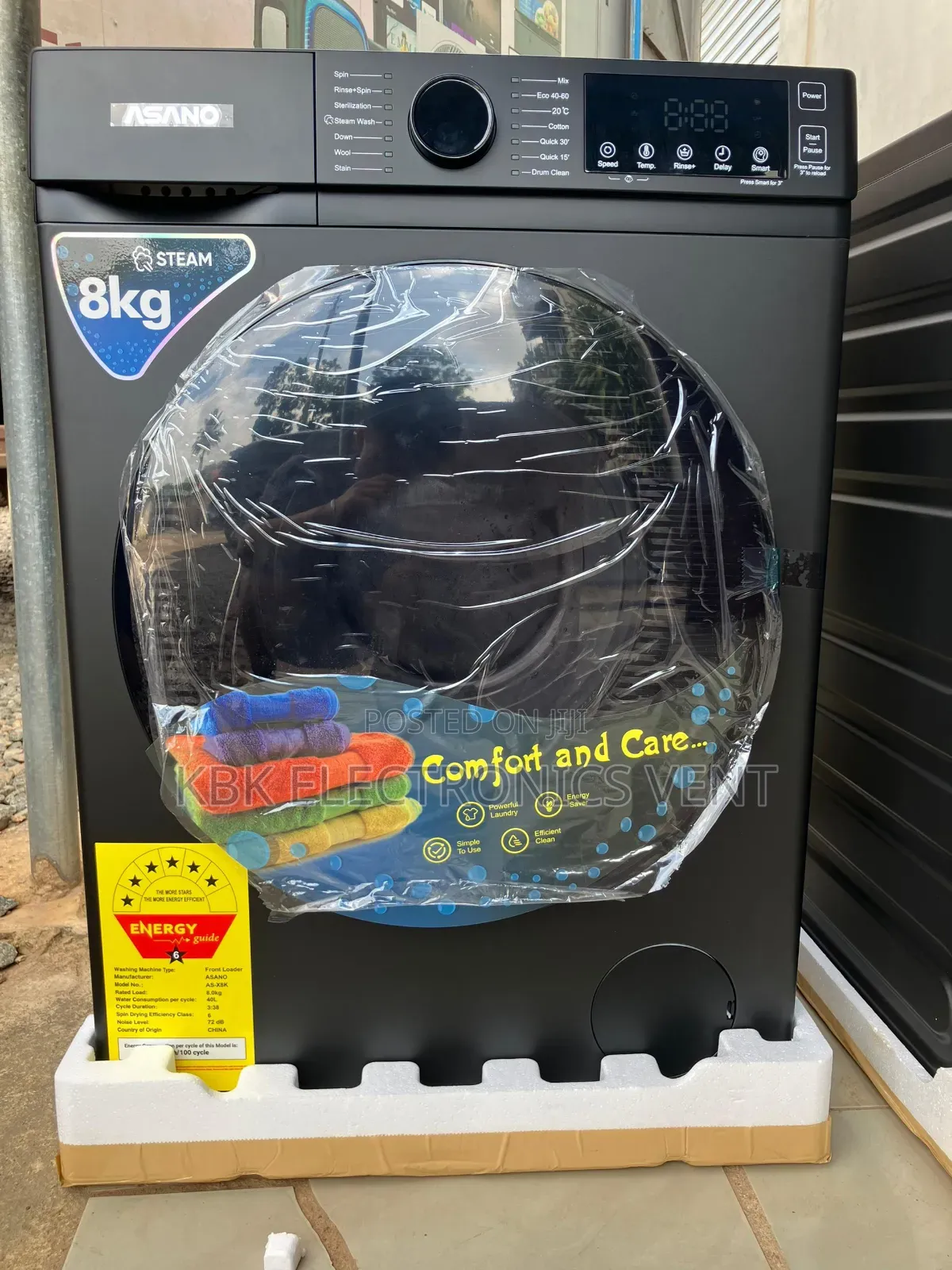Asano 8kg Front Load Washing Machine