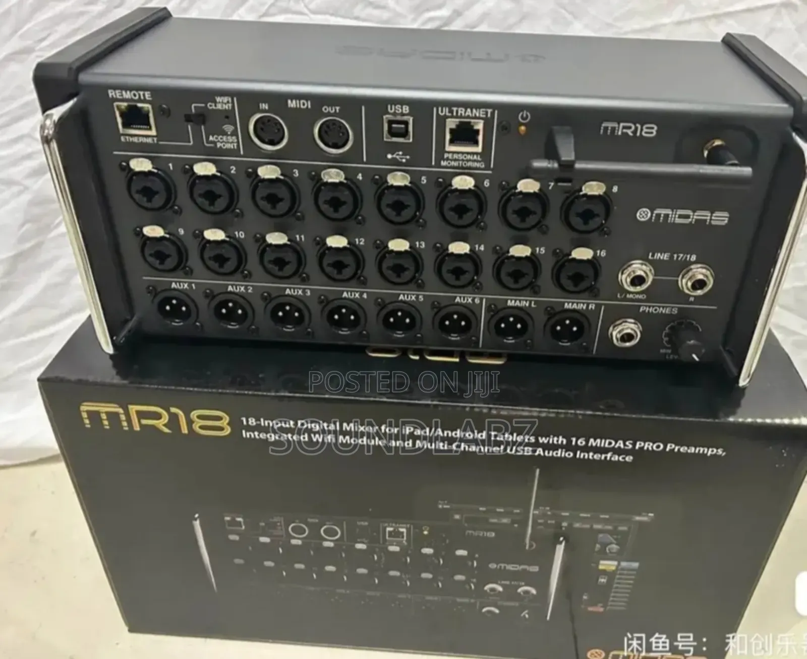 Midas Mr18 18-Input Digital Mixer.