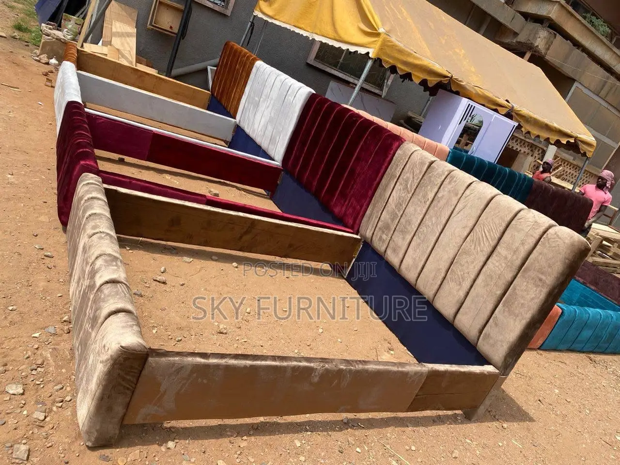 Copper Pot Double Bed Frame