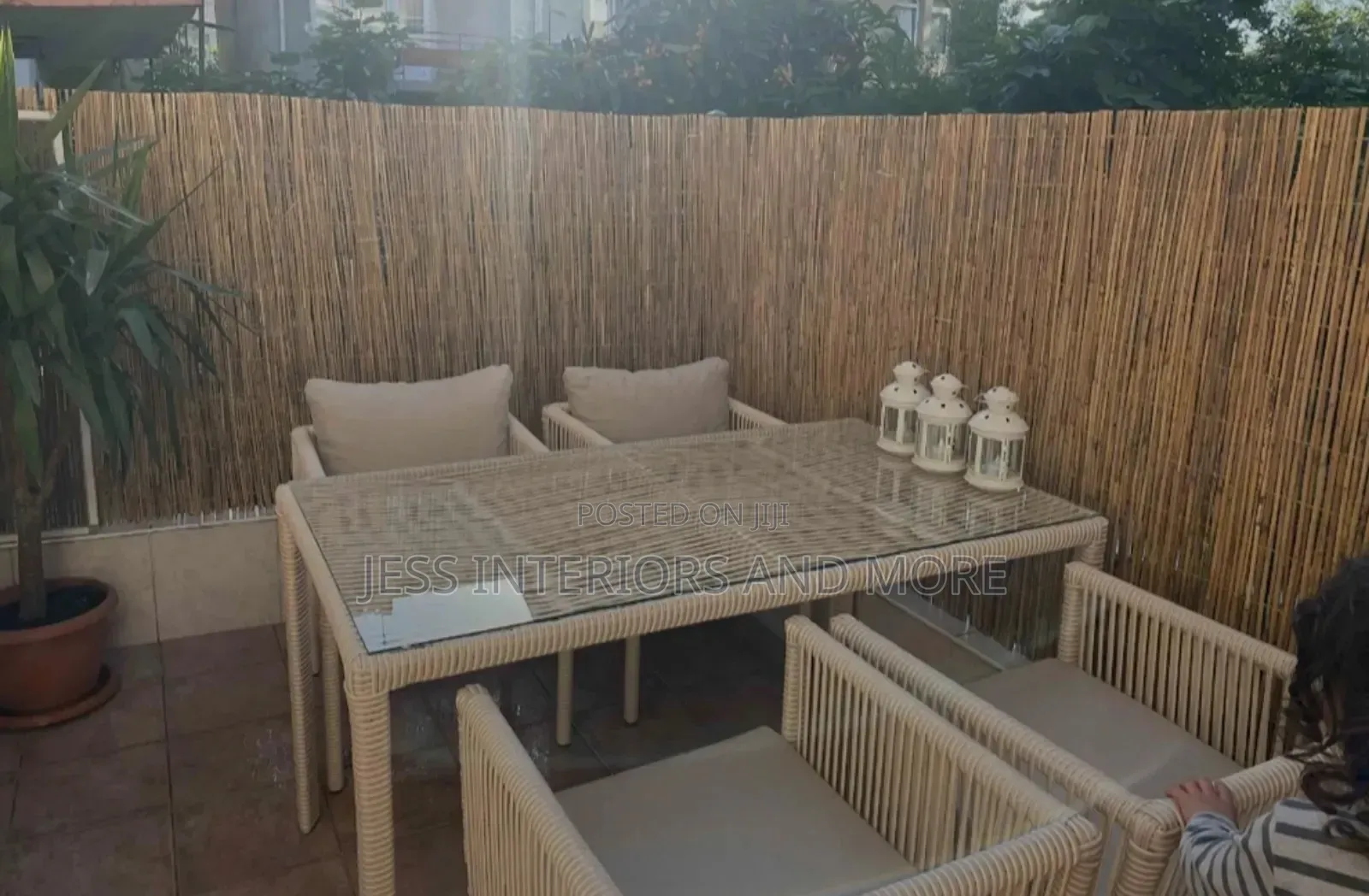 Outdoor Garden Dining Set (Available in Light Brown, Gray,Brown)