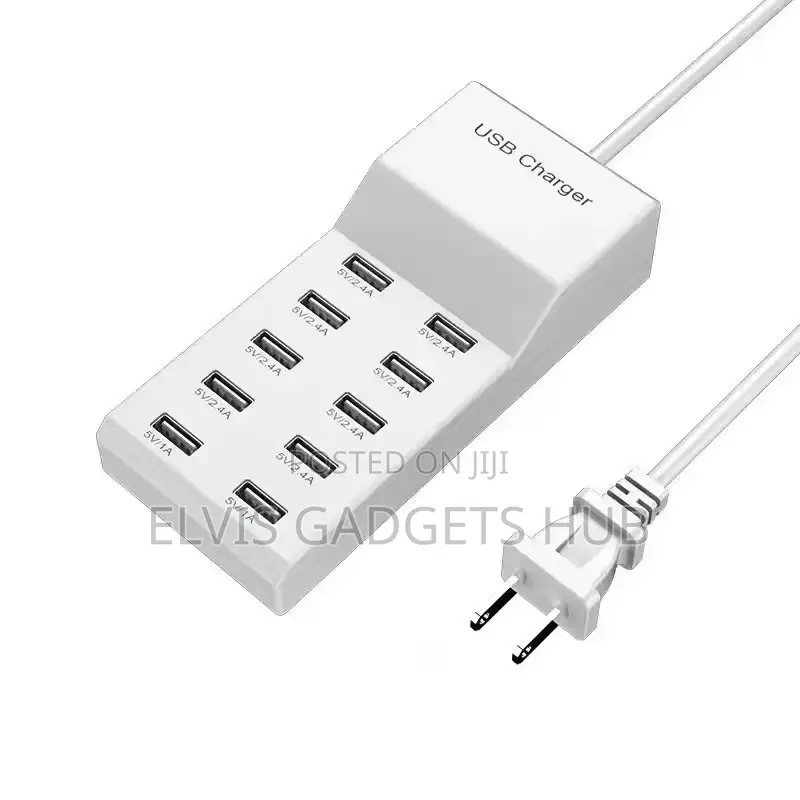 50w Multi 10 Port Usb Travel Charger