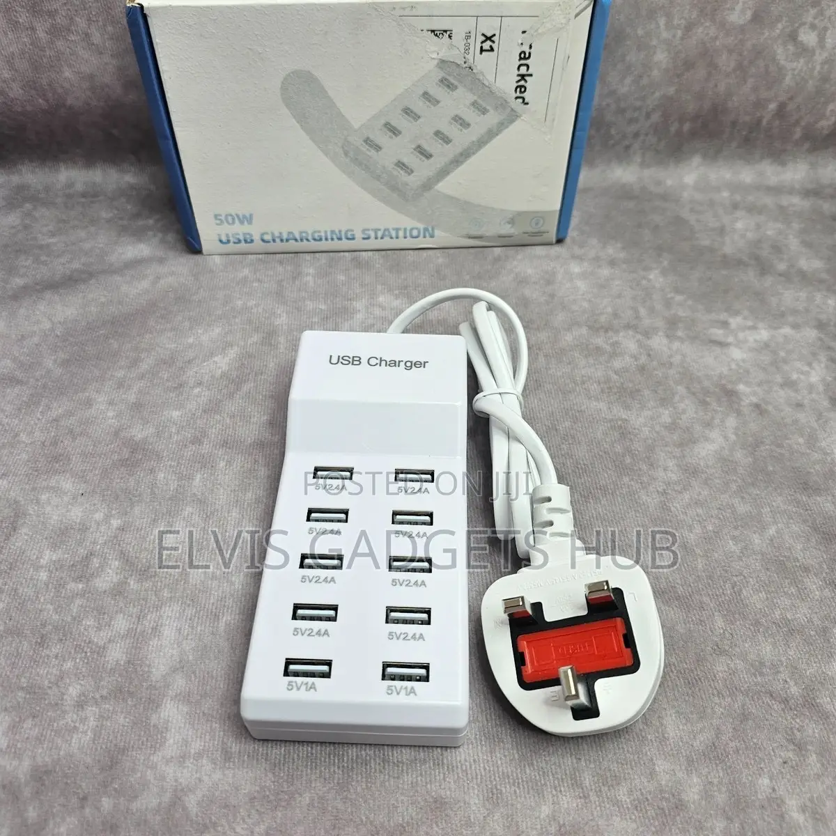 50w Multi 10 Port Usb Travel Charger