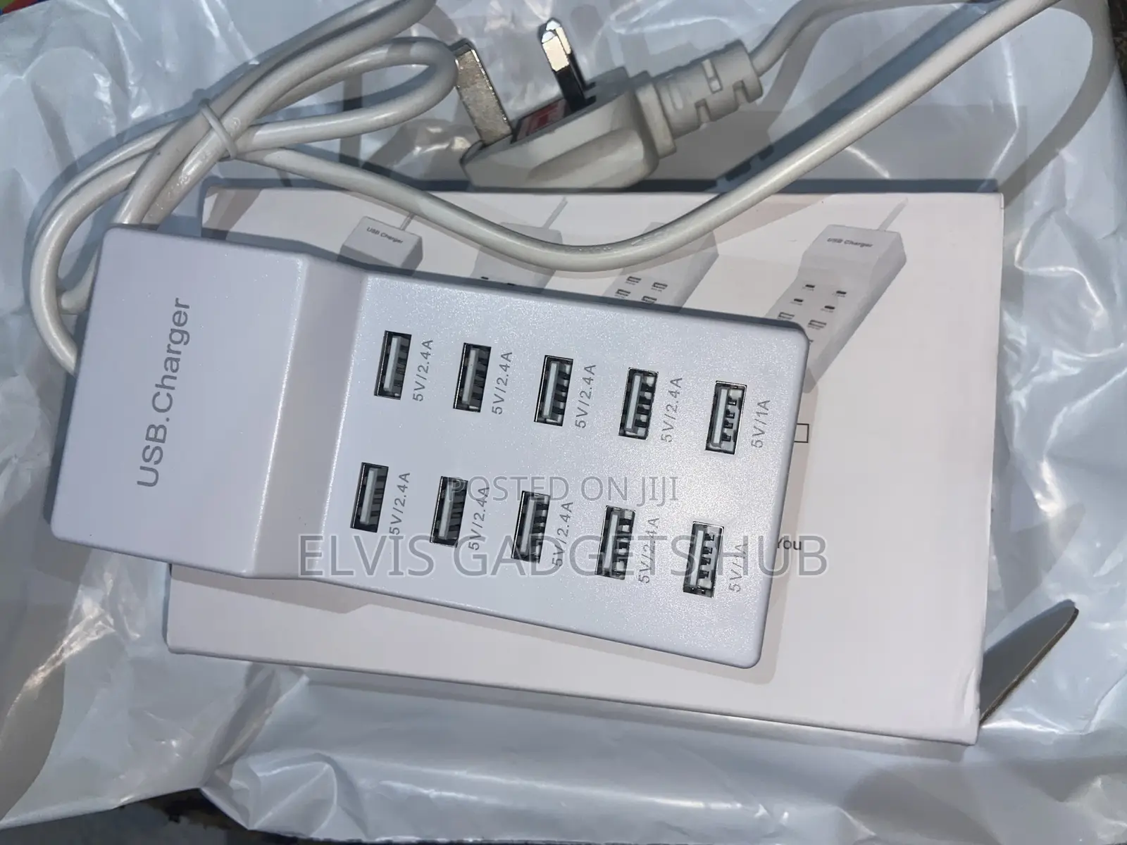 50w Multi 10 Port Usb Travel Charger
