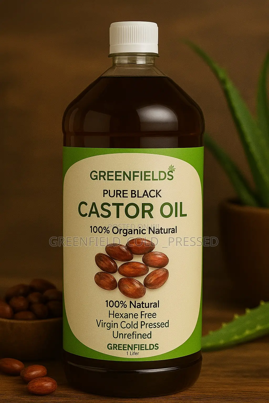 Cold Pressed Castor Oil 1l