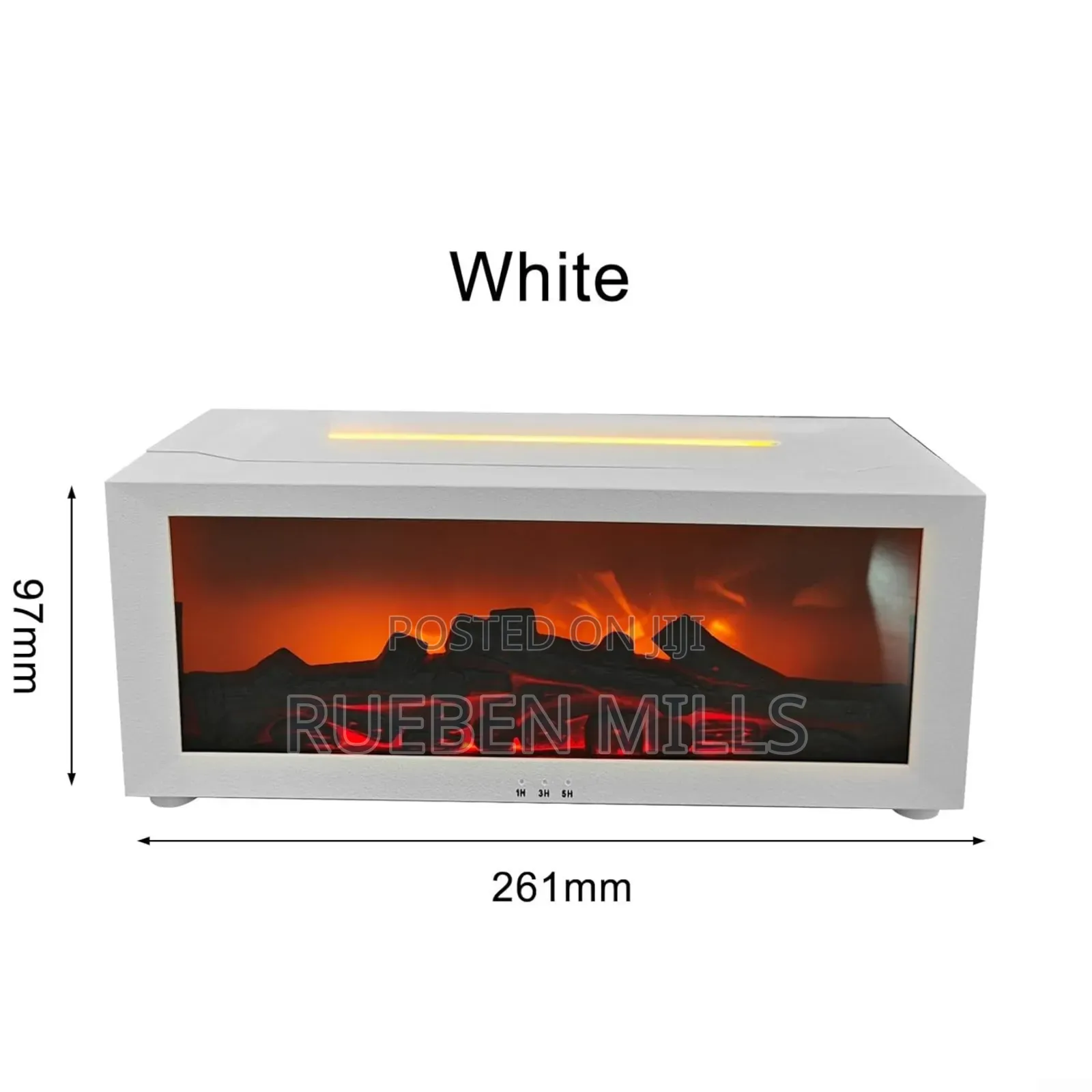 New White A4 Flame Aromatherapy Essential Oil Diffuser Machine