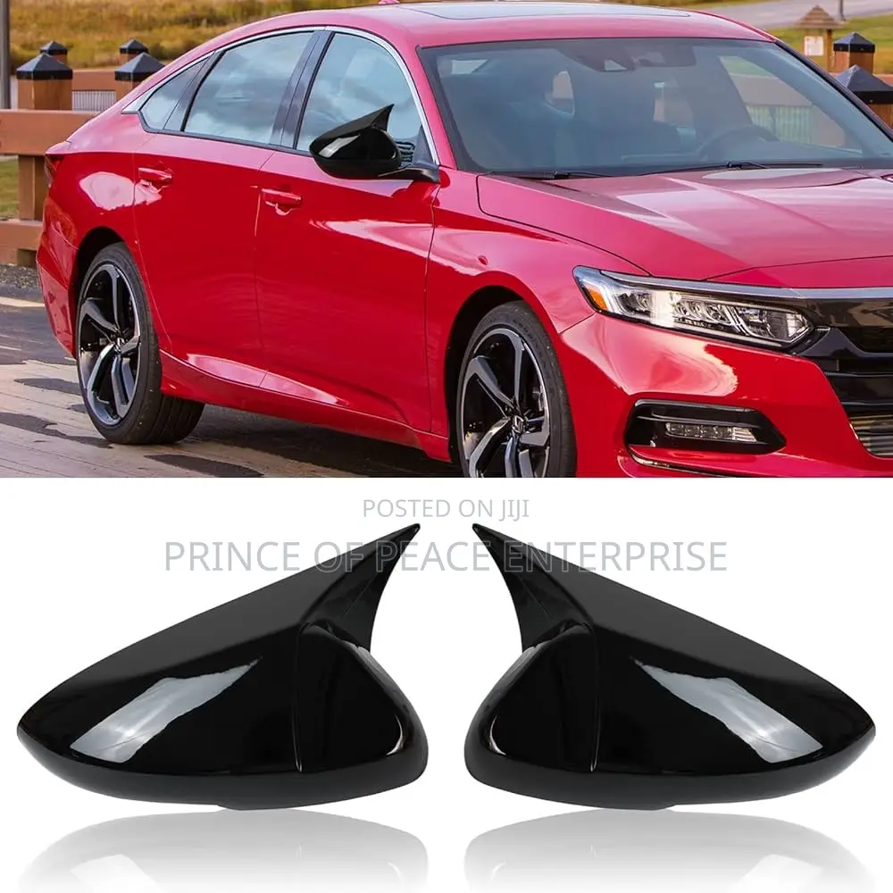 Honda Accord 2018 2019 2020 Fancy Mirror Covers Black Pair