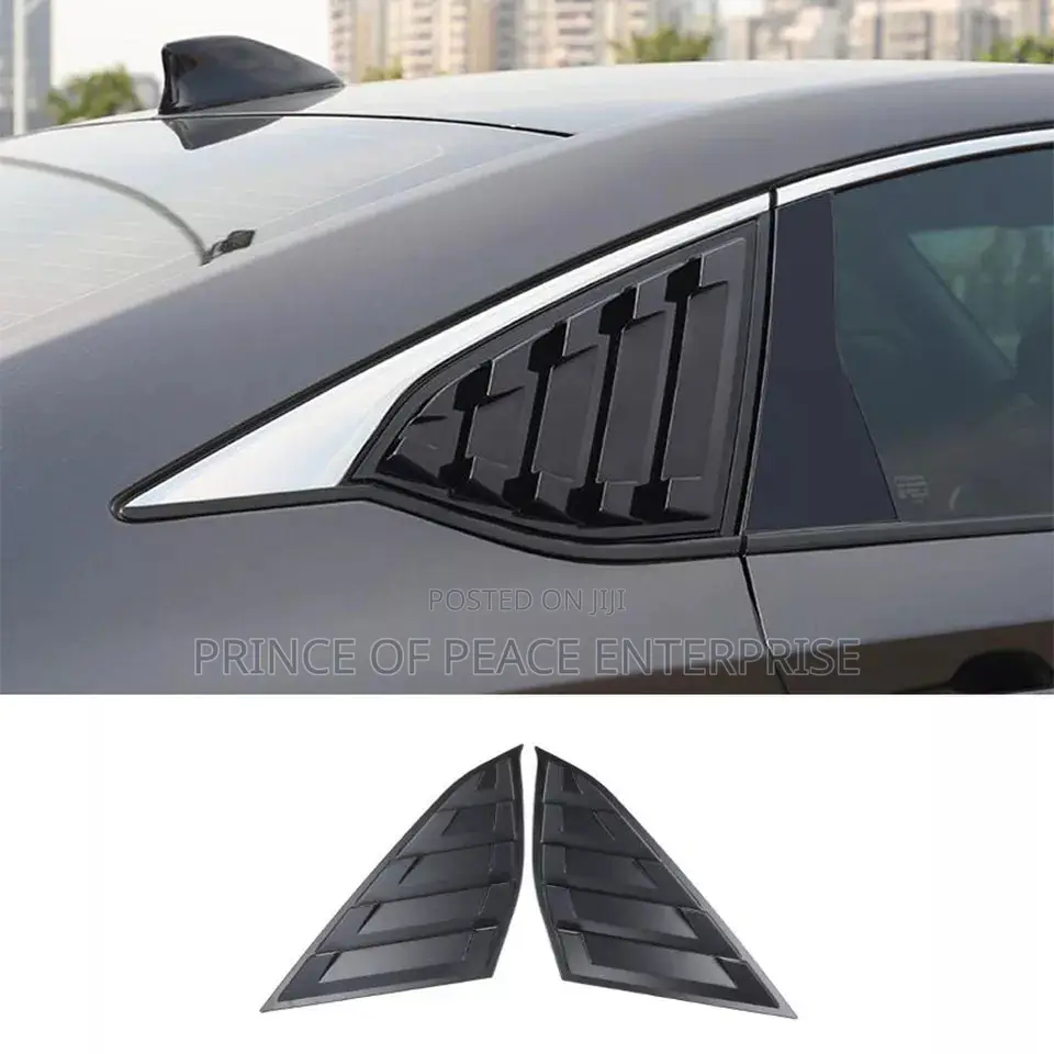 Honda Accord 2018 2019 2020 Rear Side Window Louver Covers Pair