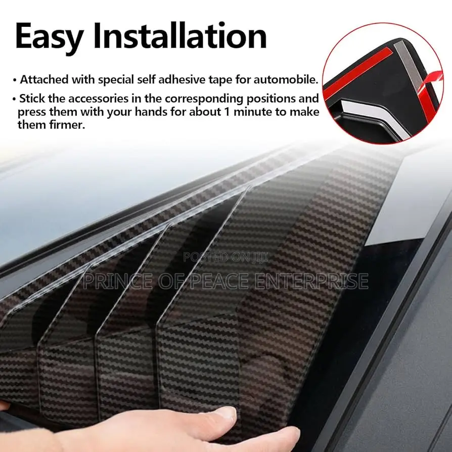 Corrolla 2009 11 2013 Side Window Vent Louvers Trim Scoop Covers Pair