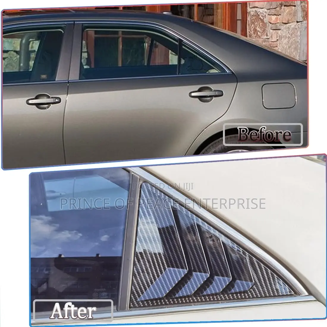 Toyota Camry Spider 2012 2013 2014 Side Window Louver Scoop Covers