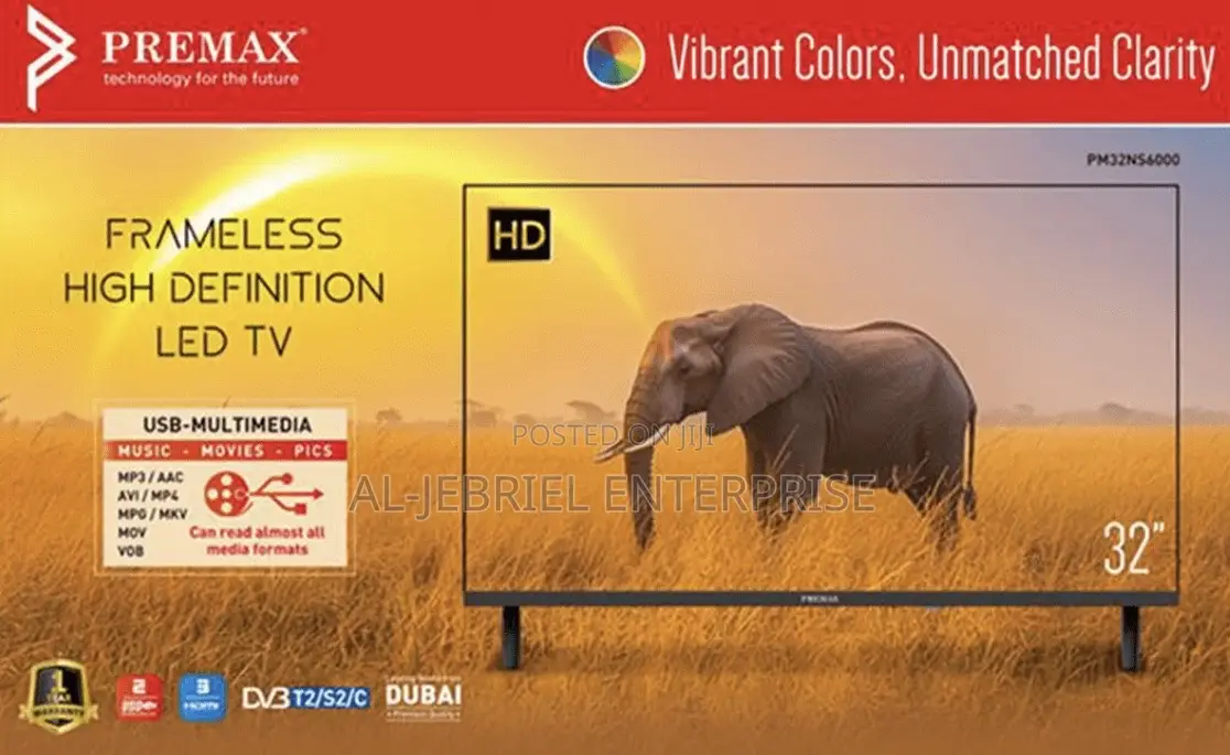Premax 32′′ Frameless Led Hd Tv