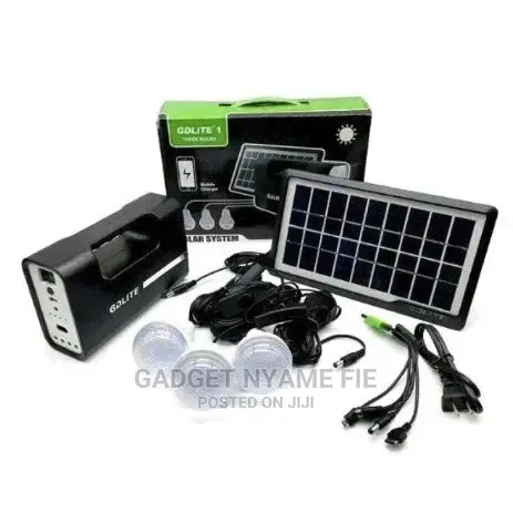Solar Light System(3 Bulbs +Radio +Mobile Phone Charger)