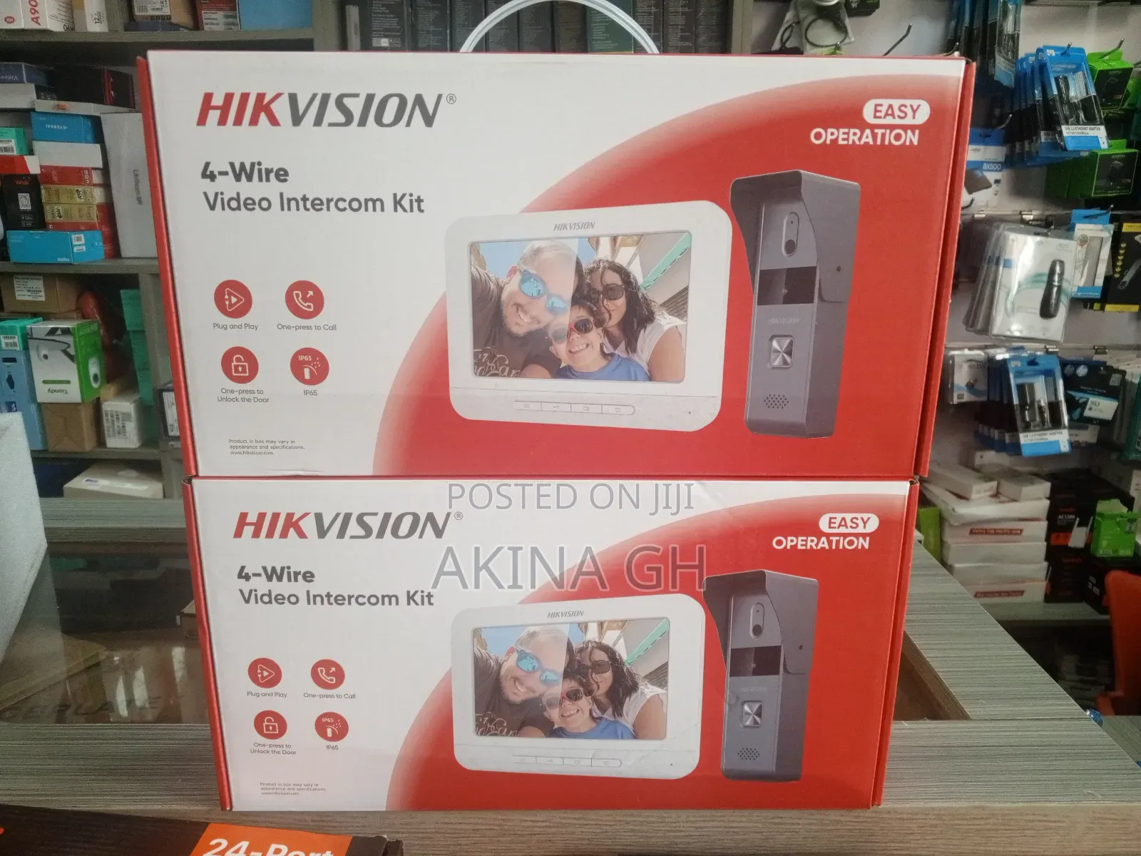 Hikivsion 7-Inch 4 Wire Analog Video Door Intercom Phone Ds-Kis203t