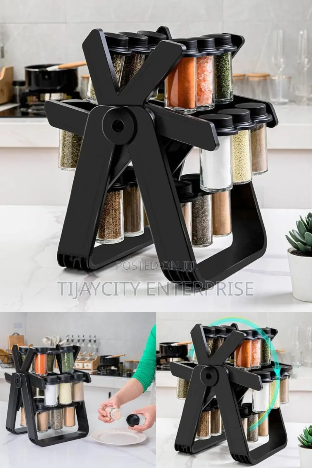 18 Jar Rotating Spice Rack