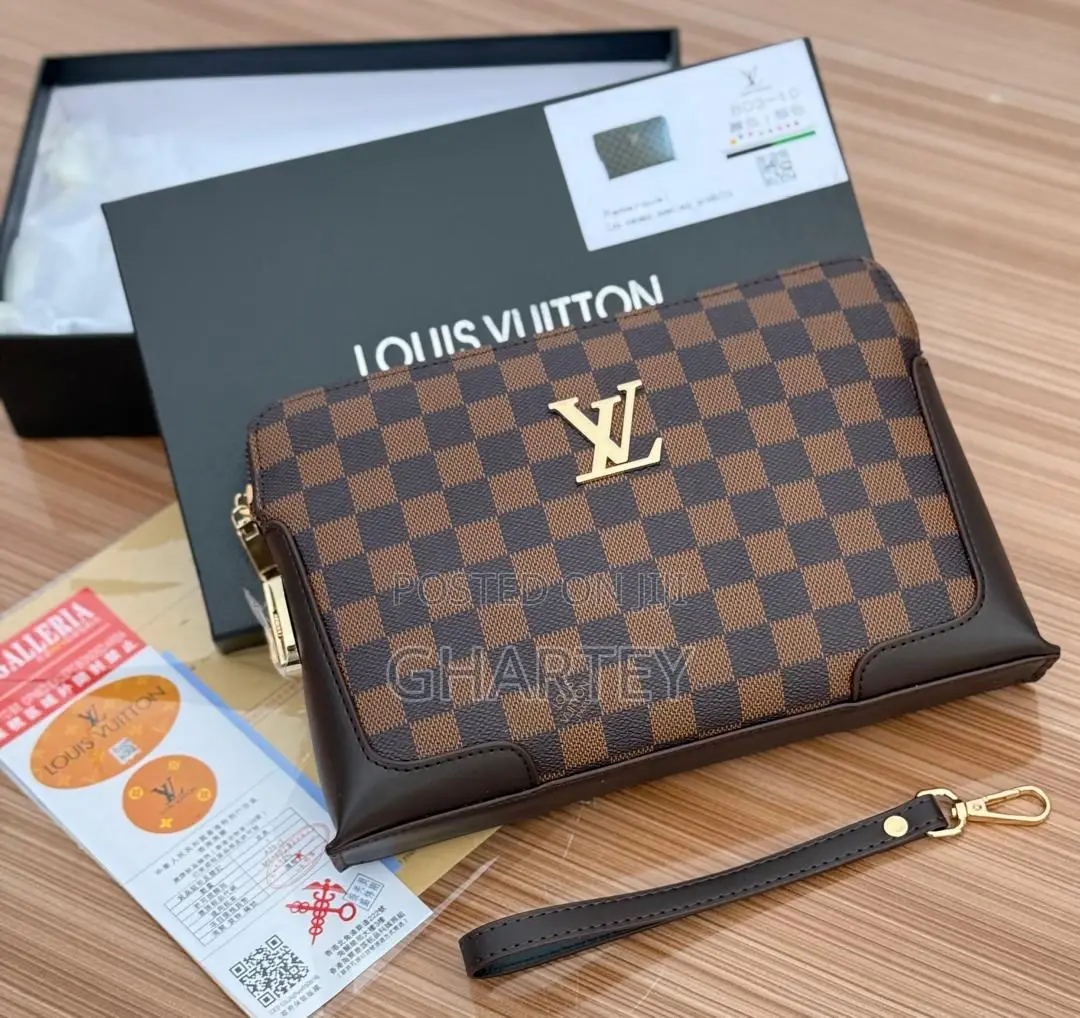 Louis Vuitton Monogram Canvas Men’S Clutch Bag